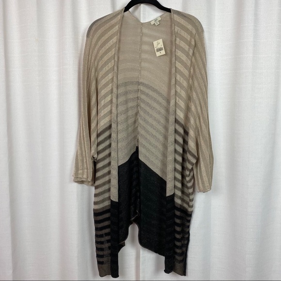 J. Jill Cotton Linen Rayon Open Cardigan Sz.S NWT - Picture 2 of 9